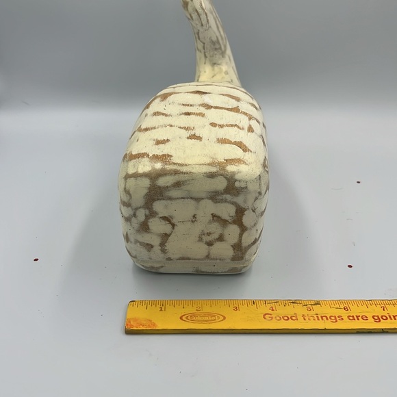 Real Wood hand carved Whale cream/white nautical ocean NEW Noah - Picture 7 of 7